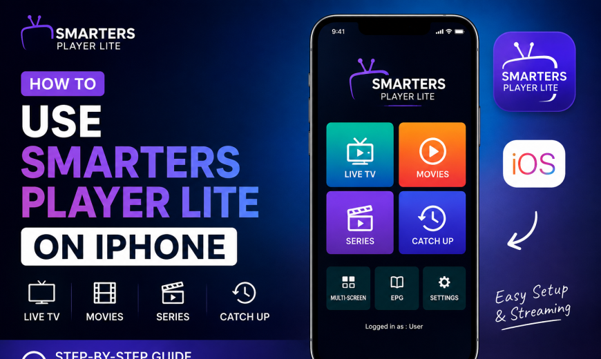 how to use smarters player lite on iphone